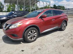 Salvage cars for sale from Copart Spartanburg, SC: 2017 Nissan Murano S