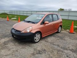 Salvage cars for sale from Copart Mcfarland, WI: 2007 Honda FIT S