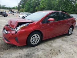 Salvage cars for sale at Knightdale, NC auction: 2018 Toyota Prius