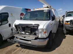 Salvage cars for sale from Copart Brighton, CO: 2014 Ford Econoline E350 Super Duty Cutaway Van
