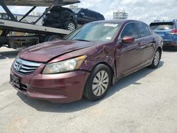 Salvage cars for sale from Copart New Orleans, LA: 2012 Honda Accord LX