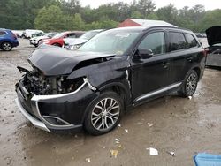 Salvage cars for sale at Mendon, MA auction: 2016 Mitsubishi Outlander SE