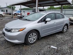 Honda Civic LX Vehiculos salvage en venta: 2012 Honda Civic LX