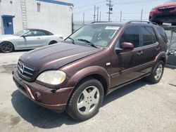 Salvage cars for sale at Sun Valley, CA auction: 2001 Mercedes-Benz ML 55