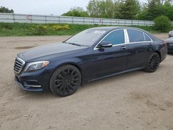 Salvage cars for sale from Copart Davison, MI: 2015 Mercedes-Benz S 550 4matic