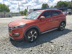 Salvage cars for sale at Mebane, NC auction: 2017 Hyundai Tucson Limited