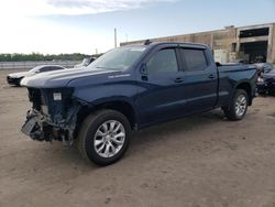 Salvage cars for sale at Fredericksburg, VA auction: 2021 Chevrolet Silverado K1500 Custom