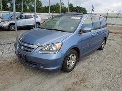 Honda salvage cars for sale: 2007 Honda Odyssey EXL