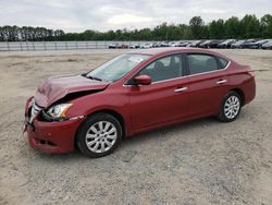 Salvage cars for sale at Lumberton, NC auction: 2015 Nissan Sentra S