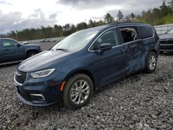 Salvage cars for sale at Windham, ME auction: 2022 Chrysler Pacifica Touring L