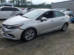 Salvage cars for sale from Copart Spartanburg, SC: 2018 Chevrolet Cruze LT