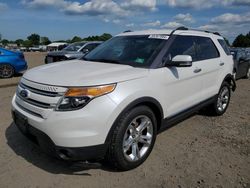 Salvage cars for sale at Hillsborough, NJ auction: 2014 Ford Explorer Limited