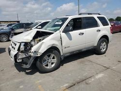 Salvage cars for sale at Grand Prairie, TX auction: 2009 Ford Escape Hybrid