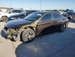 Salvage cars for sale at Grand Prairie, TX auction: 2016 Honda Accord LX