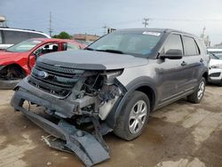Salvage cars for sale at Chicago Heights, IL auction: 2014 Ford Explorer Police Interceptor