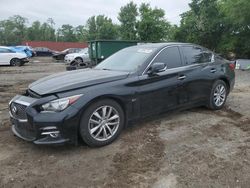 Salvage cars for sale from Copart Baltimore, MD: 2017 Infiniti Q50 Premium