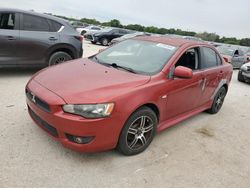 Salvage cars for sale at San Antonio, TX auction: 2010 Mitsubishi Lancer ES/ES Sport