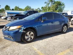 Salvage cars for sale at Wichita, KS auction: 2015 Honda Civic LX