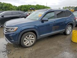 Salvage cars for sale at Windsor, NJ auction: 2021 Volkswagen Atlas SEL
