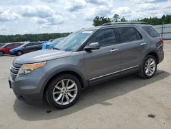 Salvage cars for sale at Harleyville, SC auction: 2013 Ford Explorer Limited