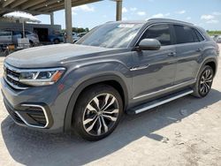 Salvage cars for sale at West Palm Beach, FL auction: 2021 Volkswagen Atlas Cross Sport SEL R-Line