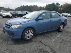 Salvage cars for sale at Exeter, RI auction: 2012 Toyota Corolla Base