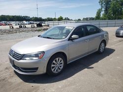 Salvage cars for sale from Copart Dunn, NC: 2013 Volkswagen Passat S