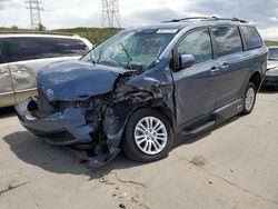 Salvage cars for sale at Littleton, CO auction: 2017 Toyota Sienna XLE