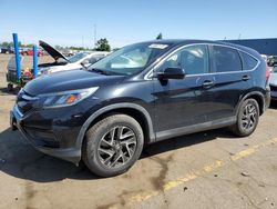 Salvage cars for sale from Copart Woodhaven, MI: 2016 Honda CR-V SE