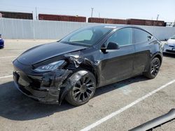 Salvage cars for sale at Van Nuys, CA auction: 2021 Tesla Model Y