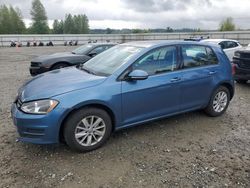Salvage cars for sale at Arlington, WA auction: 2015 Volkswagen Golf