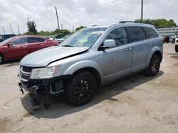 Salvage cars for sale from Copart Miami, FL: 2013 Dodge Journey SXT