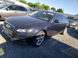 Salvage cars for sale from Copart Sacramento, CA: 2012 Audi A4 Premium