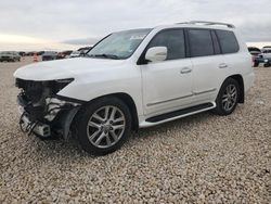 Salvage cars for sale at New Braunfels, TX auction: 2013 Lexus LX 570