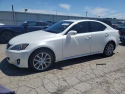 Salvage cars for sale at Dyer, IN auction: 2011 Lexus IS 250