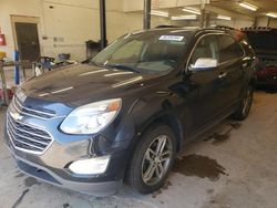 Salvage cars for sale at Ham Lake, MN auction: 2016 Chevrolet Equinox LTZ