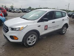 Salvage cars for sale at Indianapolis, IN auction: 2017 Ford Escape S