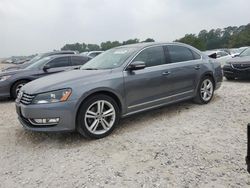 Salvage cars for sale from Copart Houston, TX: 2015 Volkswagen Passat SEL