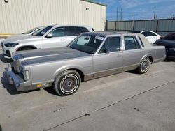 Salvage cars for sale at Haslet, TX auction: 1988 Lincoln Town Car Cartier