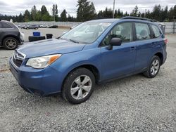 Salvage cars for sale at Graham, WA auction: 2015 Subaru Forester 2.5I
