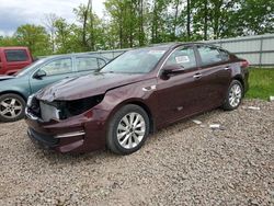 Salvage cars for sale from Copart Central Square, NY: 2018 KIA Optima LX