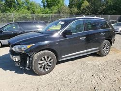 Salvage cars for sale at Waldorf, MD auction: 2014 Infiniti QX60