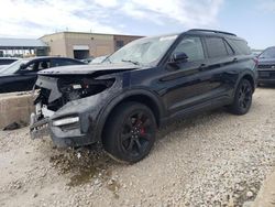 Salvage cars for sale at Kansas City, KS auction: 2021 Ford Explorer ST