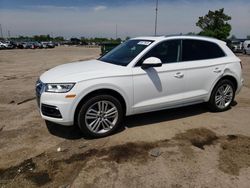 Salvage cars for sale from Copart Woodhaven, MI: 2018 Audi Q5 Prestige