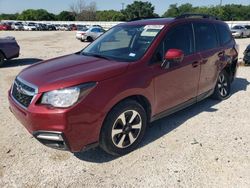 Salvage cars for sale at San Antonio, TX auction: 2018 Subaru Forester 2.5I Premium