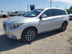 Salvage cars for sale at Miami, FL auction: 2015 Infiniti QX60