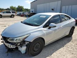 Carros salvage para piezas a la venta en subasta: 2018 Chevrolet Cruze LS