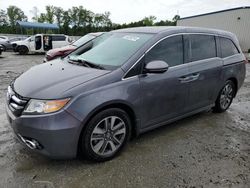 Salvage cars for sale from Copart Spartanburg, SC: 2016 Honda Odyssey Touring