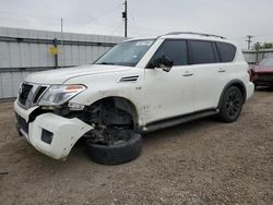 Salvage cars for sale at Mercedes, TX auction: 2018 Nissan Armada Platinum