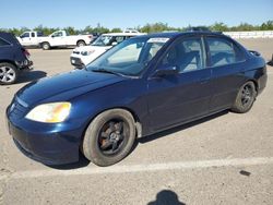 Salvage cars for sale from Copart Fresno, CA: 2002 Honda Civic EX